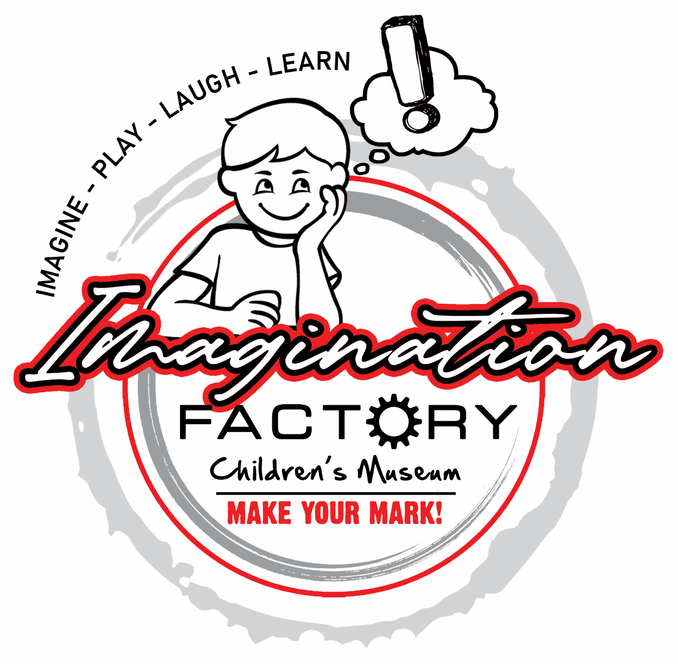 Logo of Imagination Factory Camps & Classes featuring a smiling child with glasses.